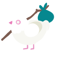 Arcane, a white chicken with a head pattern