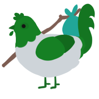 (unnamed), a mist and leaf chicken with a head pattern