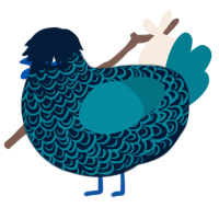 Deep, a tumblr and sea chicken with a double-lace pattern
