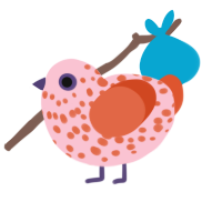 (unnamed), a rose and vermilion chicken with a speckle pattern
