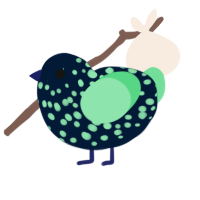 Nembrotha cristata, a tumblr and spring chicken with a speckle pattern