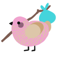 Crystallophobia, a pink and beige chicken with a lace pattern