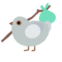 Euphobia, a silver and mist chicken