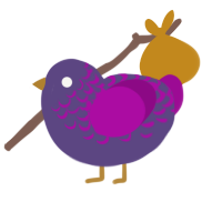 (unnamed), a overcast and plum chicken with a half-lace pattern