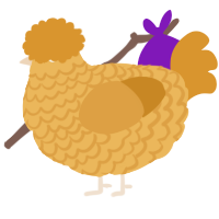 Nectar, a honey and orange chicken with a lace pattern