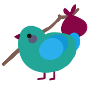 Cupcake, a turquoise and sky chicken