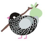 Nail Polish, a sable and silver chicken with a lace pattern