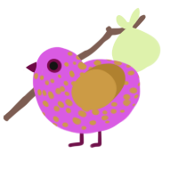(unnamed), a orchid and gold chicken with a speckle pattern
