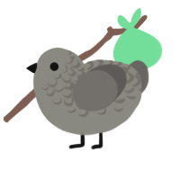 Dust, a ash and grey chicken with a half-lace pattern
