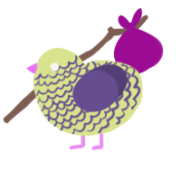 TisBolt, a lemon and overcast chicken with a lace pattern