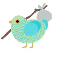 Hinewai, a gluppy and aqua chicken with a lace pattern