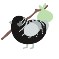 Fourteen Year Old, a sable and silver chicken with a half-bar pattern