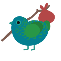 (unnamed), a sea and viridian chicken with a half-lace pattern