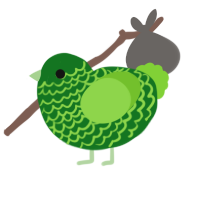 (unnamed), a leaf and grass chicken with a lace pattern