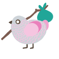 (unnamed), a mist and pink chicken with a lace pattern