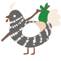 Dust, a grey and cream chicken with a bar pattern