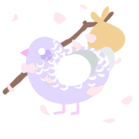 Lavender, a lilac and silver chicken with a half-lace pattern