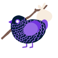 hot topic 2, a tumblr and blurple chicken with a lace pattern
