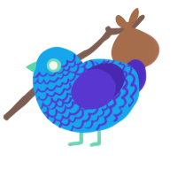 (unnamed), a sky and indigo chicken with a lace pattern