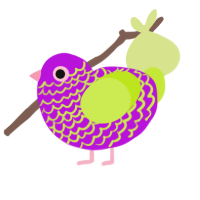 (unnamed), a amethyst and lime chicken with a lace pattern