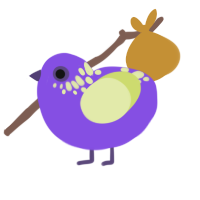 (unnamed), a blurple and lemon chicken with a neck-speckle pattern