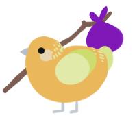 Orange, a honey and lemon chicken with a neck-band pattern