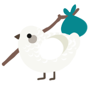 Fraud, a white chicken with a half-lace pattern