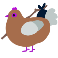 (unnamed), a brown and silver chicken