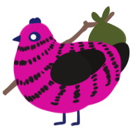 xXx broknhart xXx, a fuchsia and sable chicken with a bar pattern