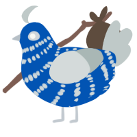 (unnamed), a ultramarine and silver chicken with a bar pattern