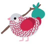 (unnamed), a mist and crimson chicken with a lace pattern