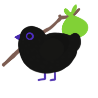 (unnamed), a black chicken with a speckle pattern