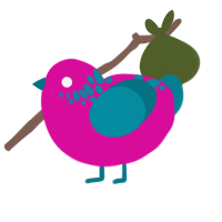 (unnamed), a fuchsia and sea chicken with a neck-speckle pattern
