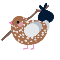 (unnamed), a brown and mist chicken with a speckle pattern