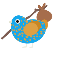 Percy Jackson, a sky and orange chicken with a speckle pattern