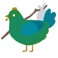 (unnamed), a viridian and sea chicken with a lace pattern