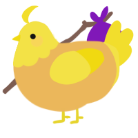 A honey and yellow chicken with a head pattern
