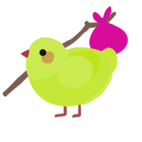 (unnamed), a lime chicken with a head pattern