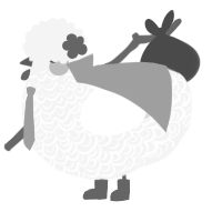 A white chicken with a double-lace pattern