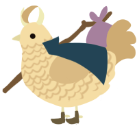 (unnamed), a cream and beige chicken with a speckle pattern