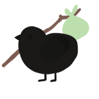 (unnamed), a sable and black chicken