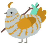 (unnamed), a silver and ochre chicken with a bar pattern
