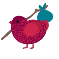 (unnamed), a maroon and crimson chicken with a lace pattern