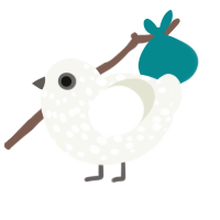 (unnamed), a white chicken with a speckle pattern