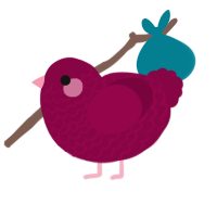 Light of Passion, a maroon chicken with a lace pattern