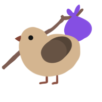 Plain, a beige and bark chicken