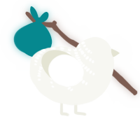 Ghost, a white chicken with a half-bar pattern