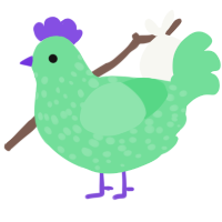 (unnamed), a spring chicken with a speckle pattern