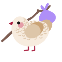 Toasted Marshmallow, a cream and beige chicken with a half-lace pattern
