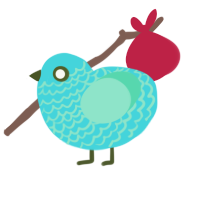 Tiberius, a aqua and mint chicken with a lace pattern